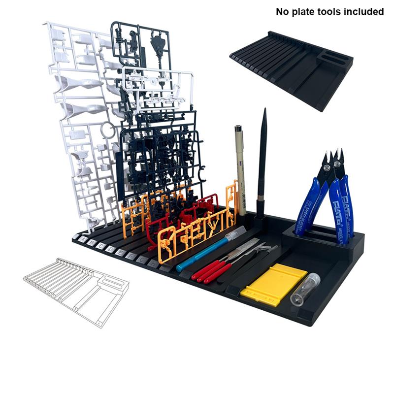 Model Kit Runner Organizer - Pieces Shelve Tool Holder Placement Rack