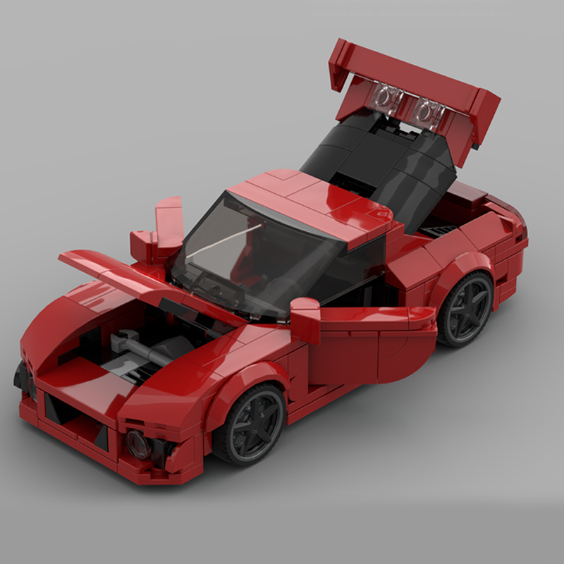 Model Kit Jdm - qwert Speed Racing Car Model MOC