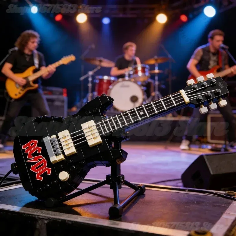 Brick Guitar Model Kit DIY Min - đánh giá và giá Model Kit Lego