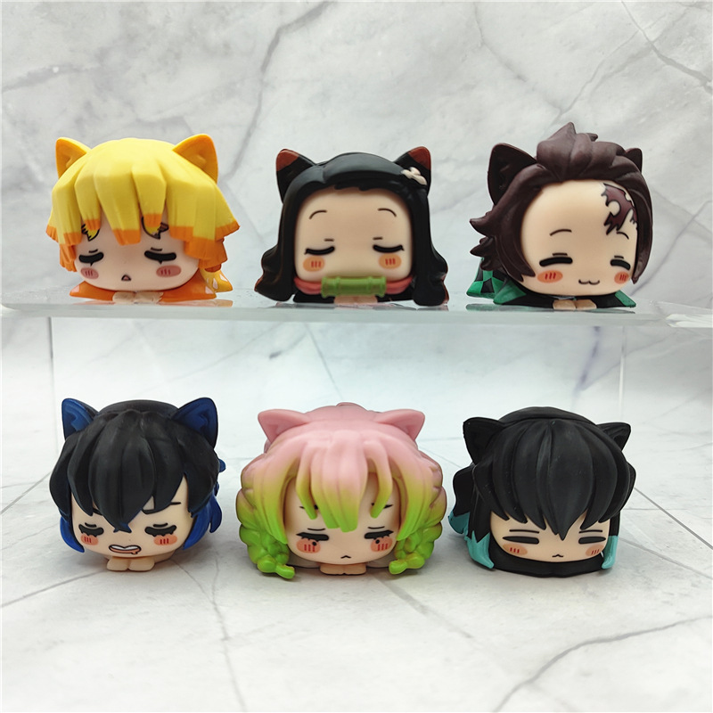 6PCS/Set Anime Demon Slayer Fi - đánh giá và giá Model Kit Zenitsu
