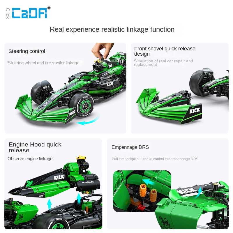 Cada Sauber F1 Team C44 Formul - đánh giá và giá Model Kit Formula 1