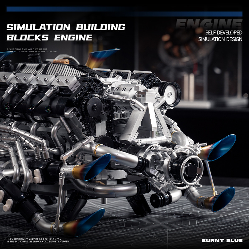 Technical Supercar V8 Engine B - đánh giá và giá Model Kit Lego