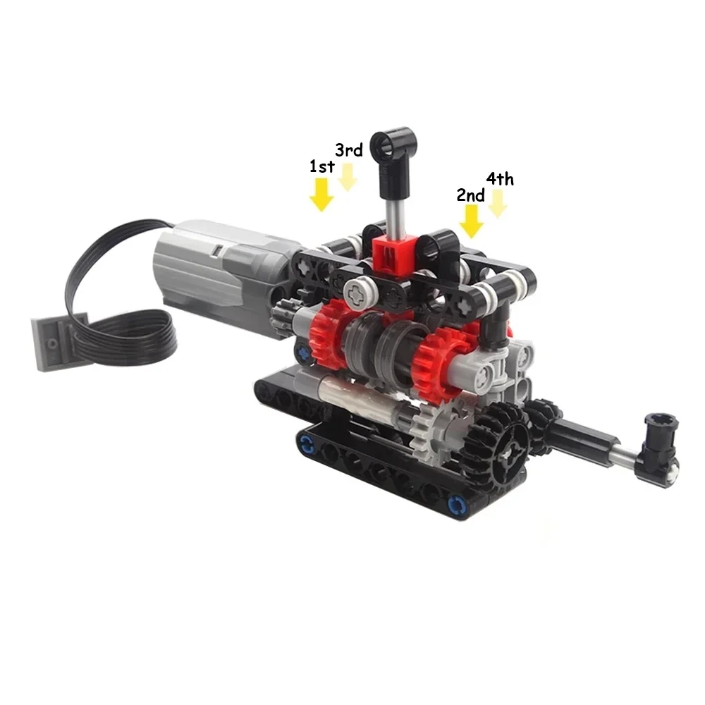 MOC High-tech 4 Speeds Gearbox - đánh giá và giá Model Kit Manual