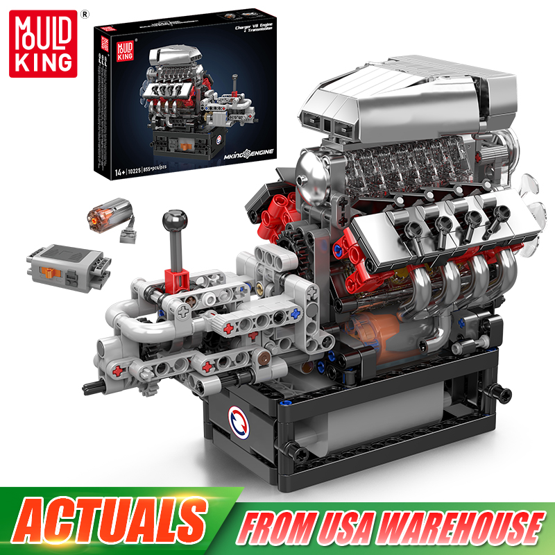 Mould King 10225 Technical Eng - đánh giá và giá Model Kit Engine