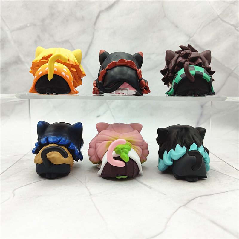 6Pcs/1 Set Anime Demon Slayer  - đánh giá và giá Model Kit Zenitsu