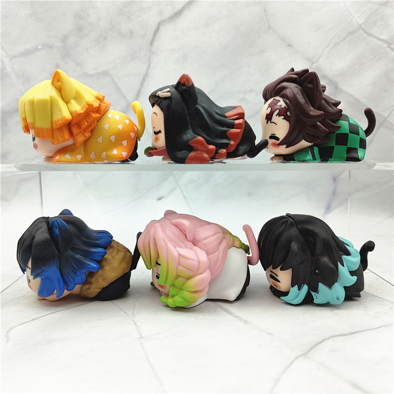 6Pcs/1 Set Anime Demon Slayer  - đánh giá và giá Model Kit Zenitsu